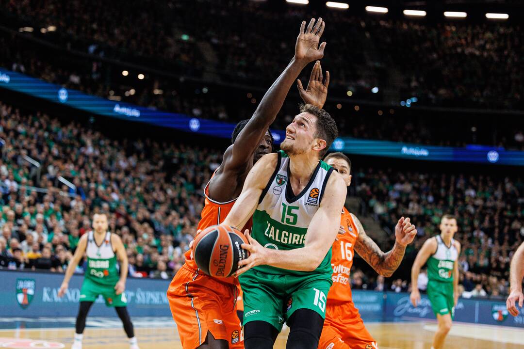 Eurolyga: Kauno „Žalgiris“  –  Valensijos „Basket“ 72:87