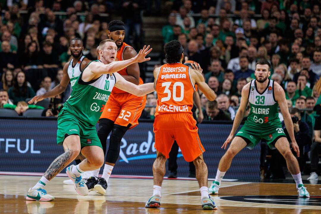 Eurolyga: Kauno „Žalgiris“  –  Valensijos „Basket“ 72:87