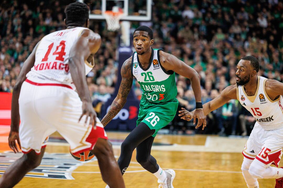 Eurolyga: Kauno „Žalgiris“ – „Monaco“ 79:83