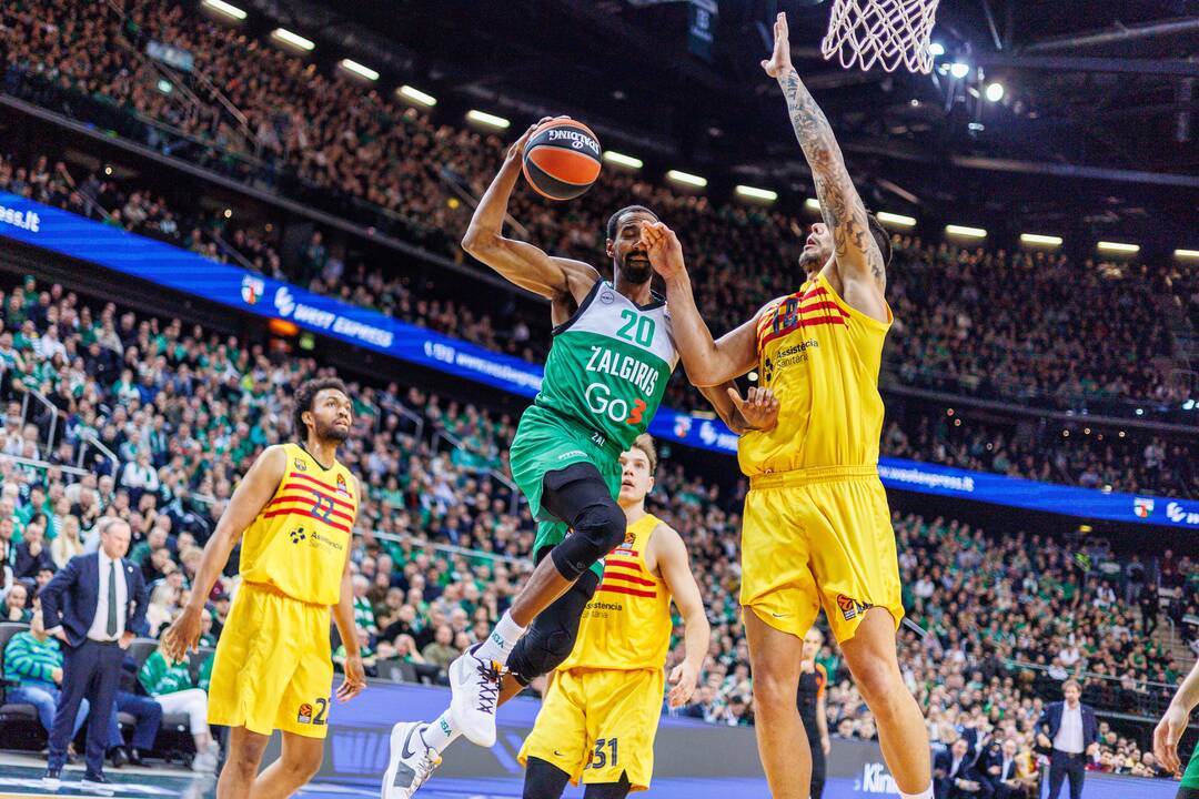 Eurolyga: Kauno „Žalgiris“  –  „Barcelona“ 80:85