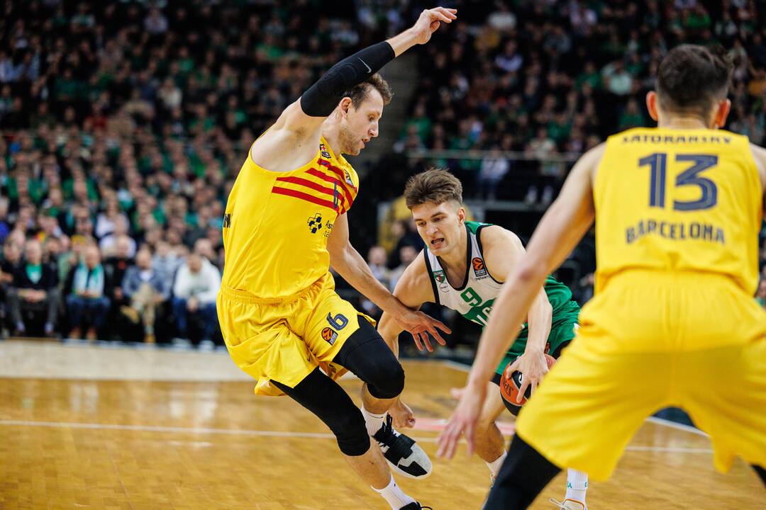 Eurolyga: Kauno „Žalgiris“  –  „Barcelona“ 80:85