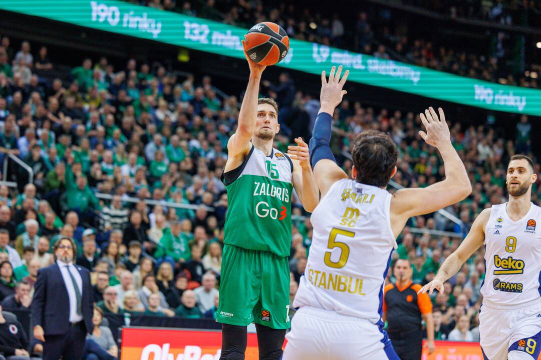 Eurolyga: Kauno „Žalgiris“ – Stambulo „Fenerbahce“ 98:75