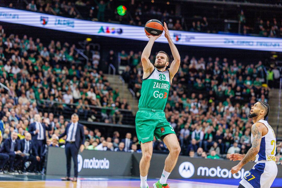 Eurolyga: Kauno „Žalgiris“ – Stambulo „Fenerbahce“ 98:75