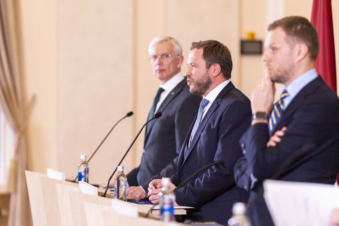 G. Landsbergio, Estijos, Latvijos, Prancūzijos bei Ukrainos ministrų spaudos konferencija