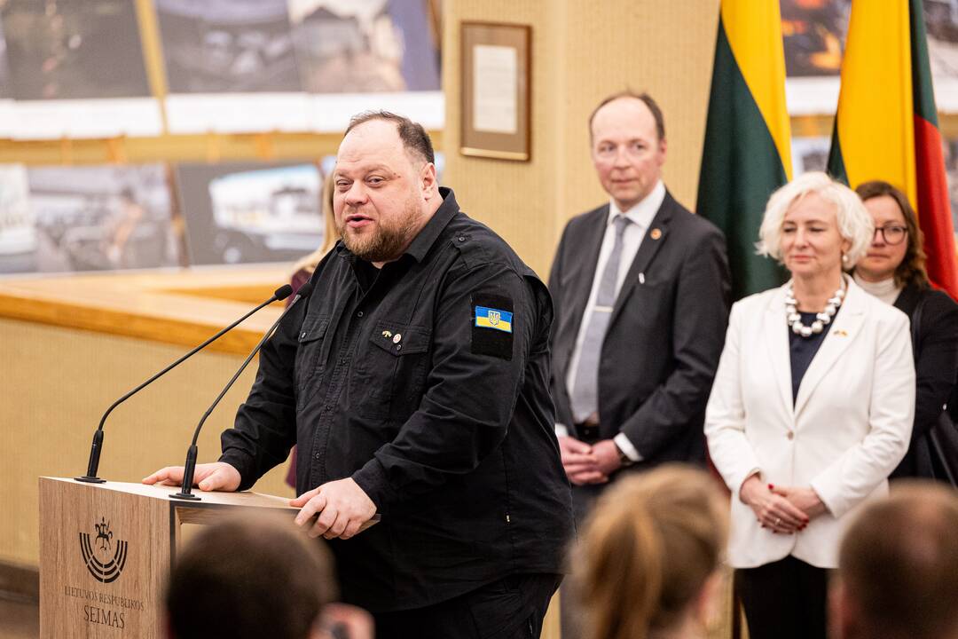 Sauliaus Skvernelio ir užsienio valstybių parlamentų pirmininkų spaudos konferencija
