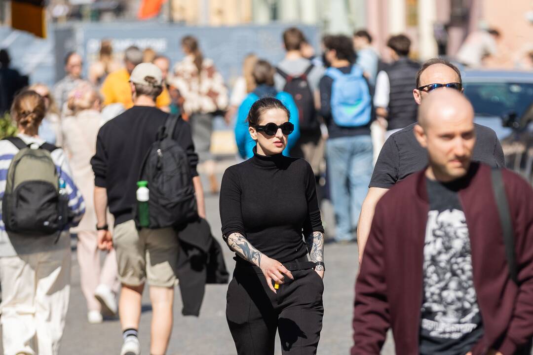 Vilniečiai džiaugiasi šiltais orais