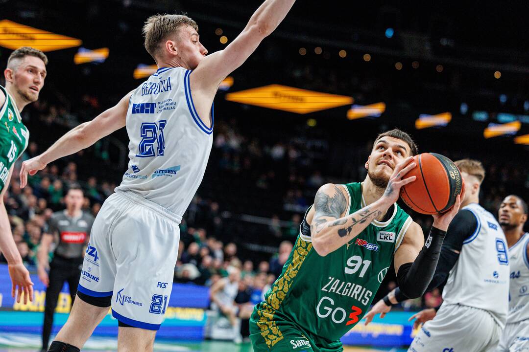 „Betsafe-LKL“: Kauno „Žalgiris“ – Klaipėdos „Neptūnas“ 84:49