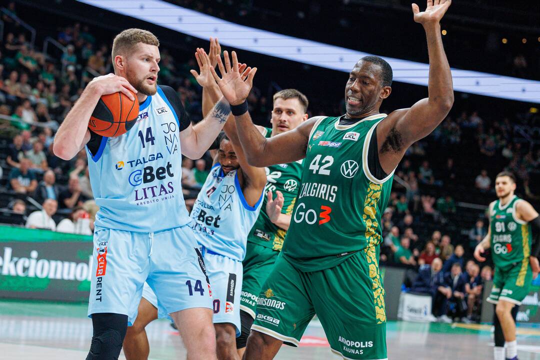 „Betsafe-LKL“ pusfinalis: Kauno „Žalgiris“ – Jonavos „CBet“ 73:61