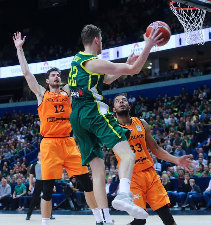 Krepšinis: Lietuva - Olandija 95:93