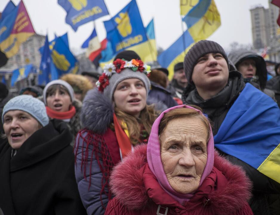 Į naują opozicijos mitingą Kijeve susirinko 10 tūkst. žmonių