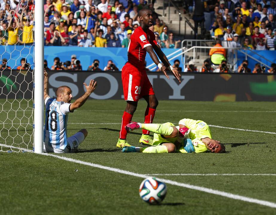 Pasaulio futbolo čempionatas: Argentina - Šveicarija