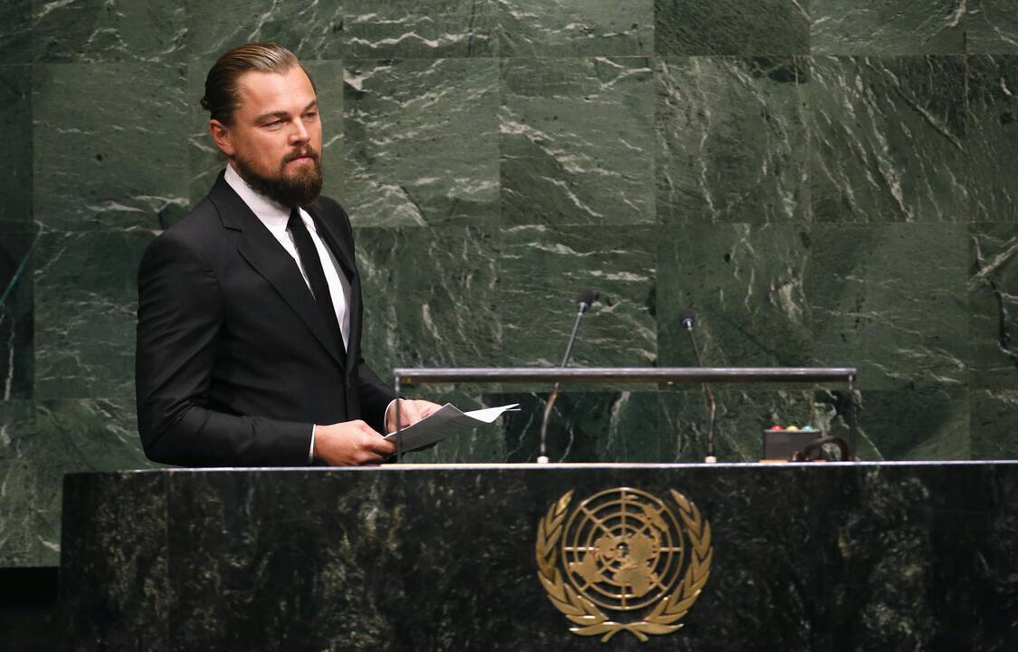 L. DiCaprio ragina pasaulio lyderius atsakyti į klimato kaitos iššūkį