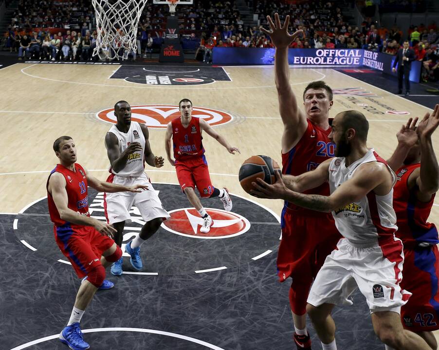 Eurolygos pusfinalis: CSKA - "Olympiacos"