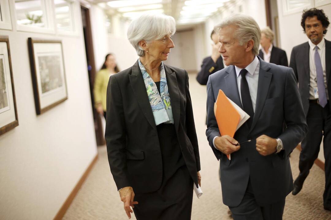 Christine Lagarde ir Gerry Rice