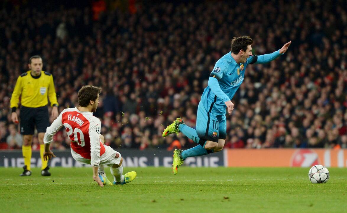 Čempionų lyga: "Barcelona" ekipai pergalę lėmė L. Messi įvarčiai