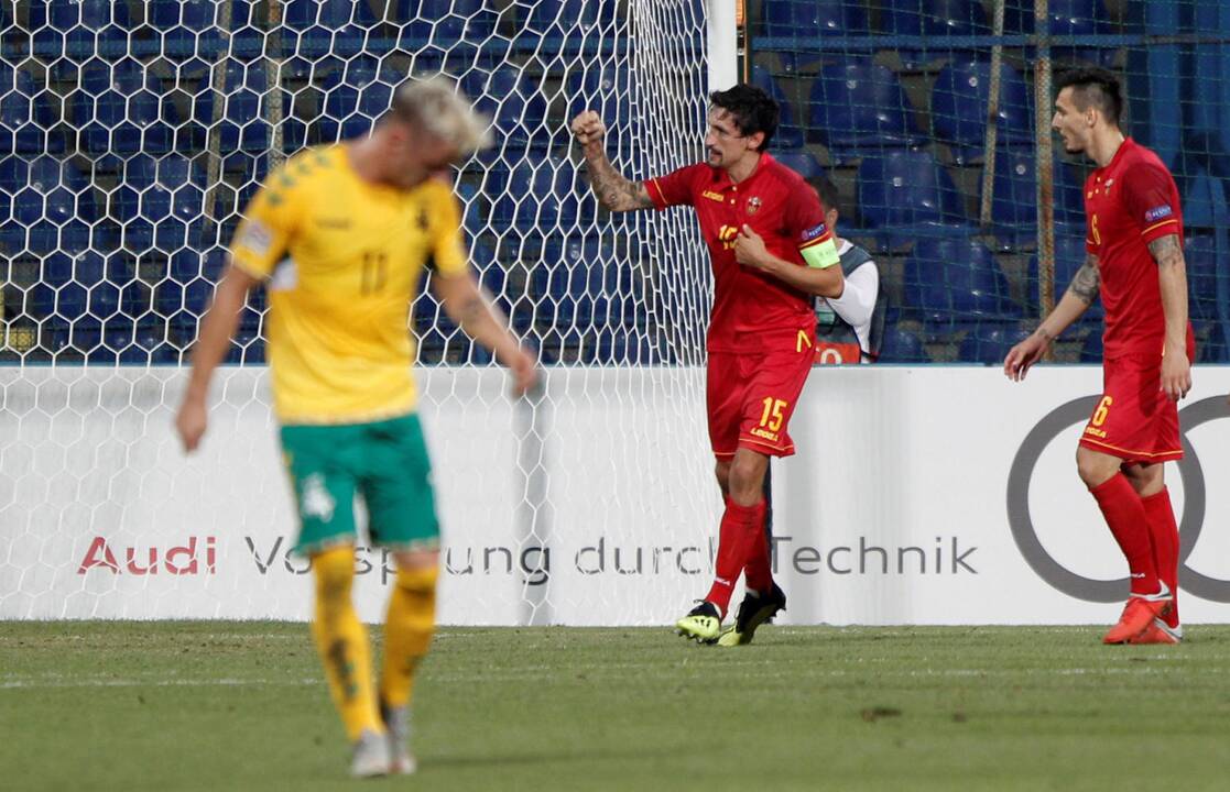 UEFA Tautų lyga: Juodkalnija – Lietuva 2:0