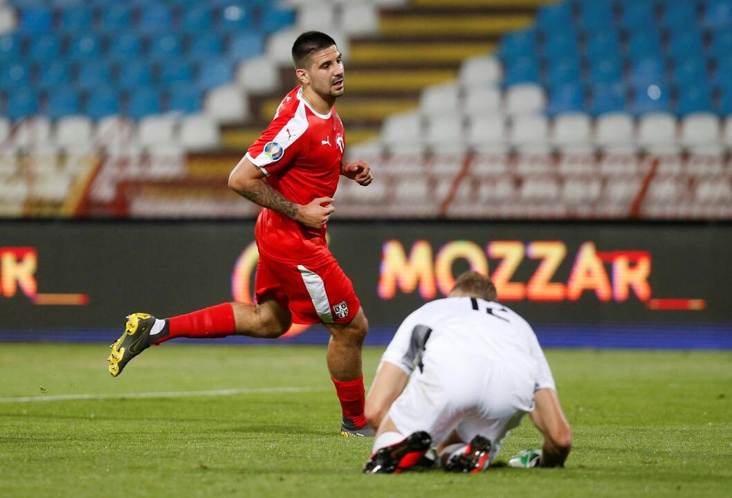 Europos futbolo čempionato atranka: Serbija – Lietuva 4:1