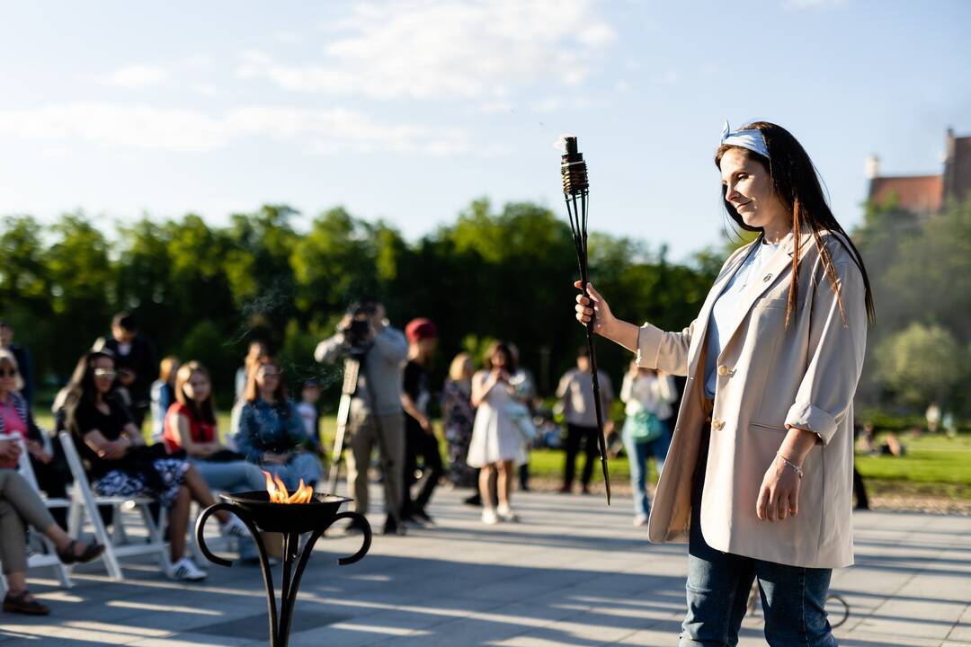 Žuvusiųjų Ukrainoje pagerbimo ceremonija