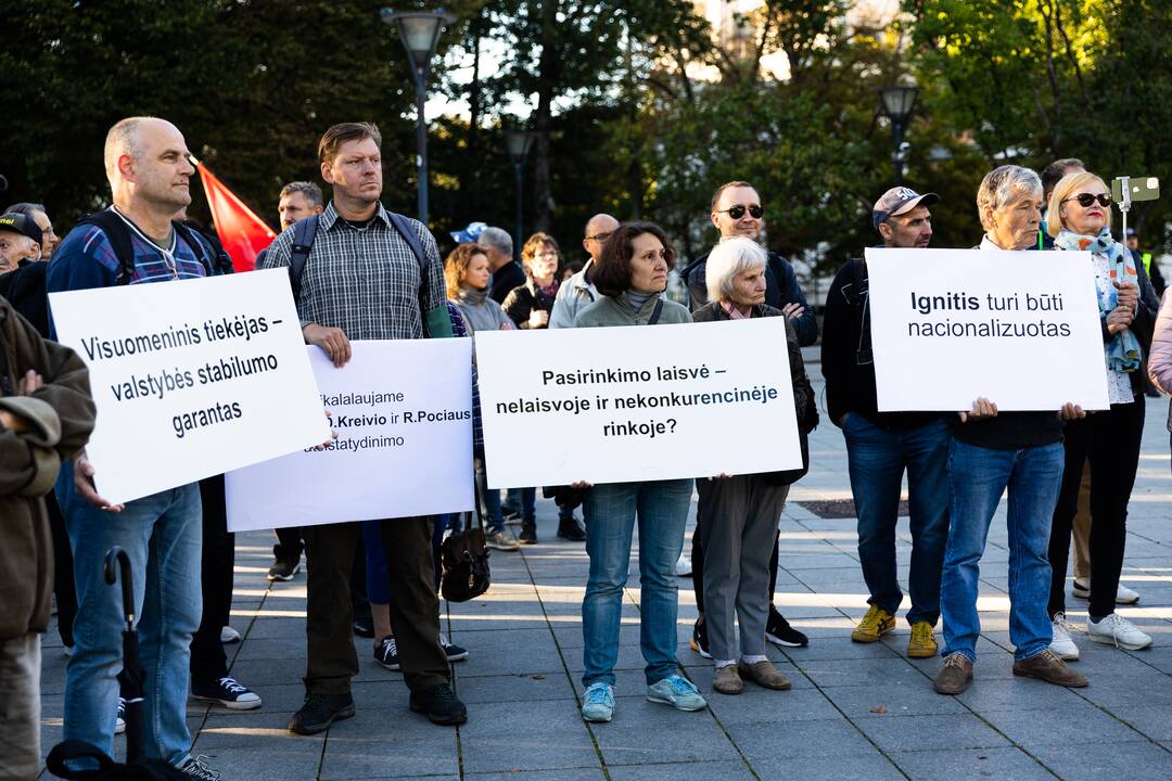Nacionalinio susivienijimo surengta protesto akcija