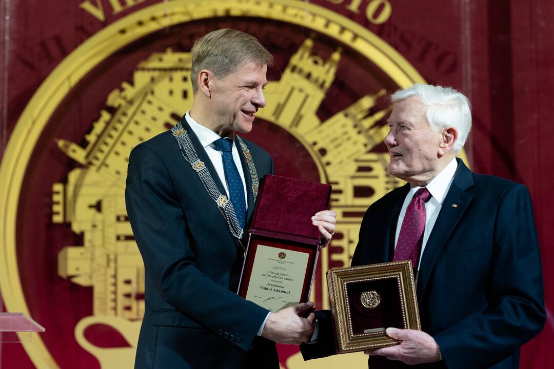 Vilniaus garbės piliečio vardo suteikimo prezidentui V. Adamkui ceremonija