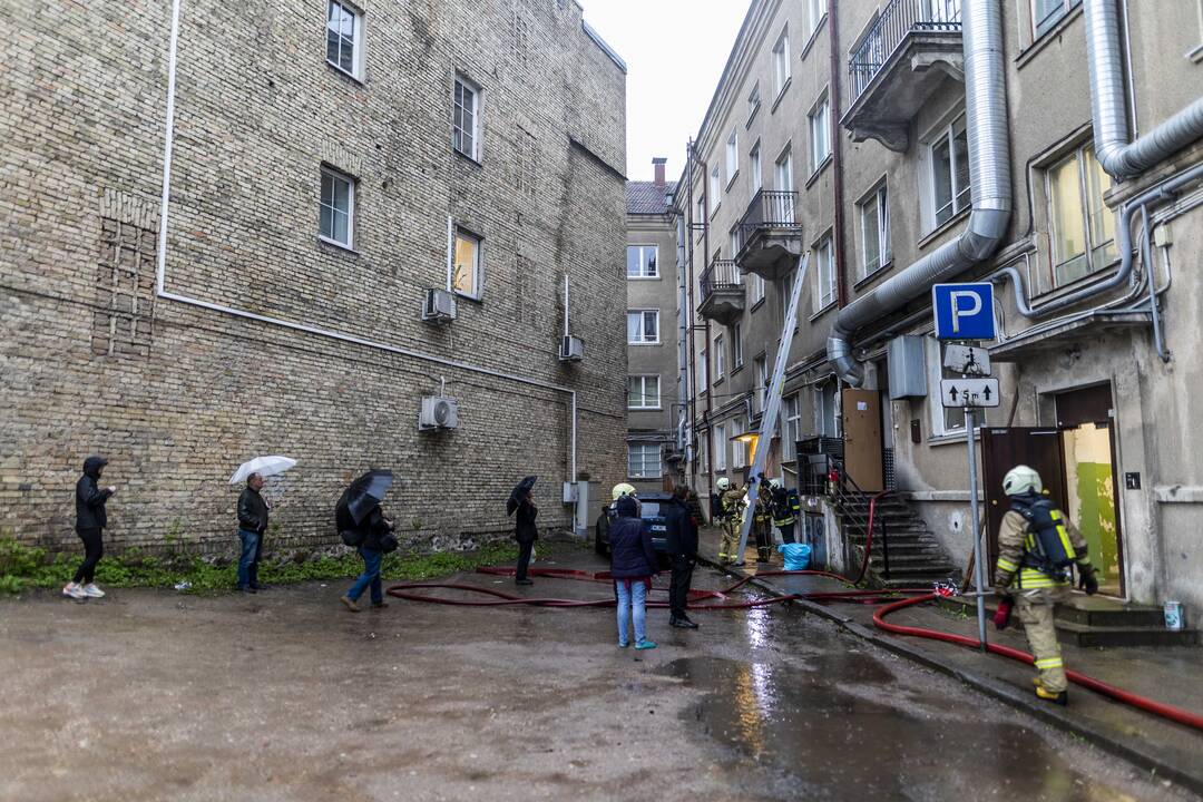 Vilniaus centre užsiliepsnojo kavinė