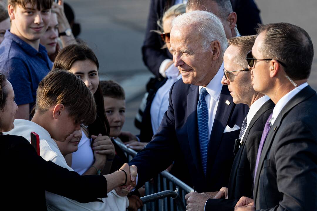 J. Bidenas atvyko į Vilnių