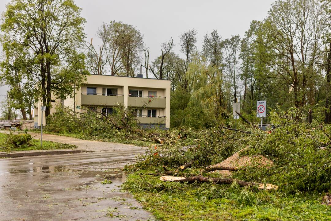 Audros padariniai Žagarėje