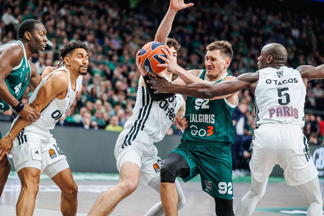 Eurolyga: Kauno „Žalgiris“ – Paryžiaus „Paris Basketball“ 83:81
