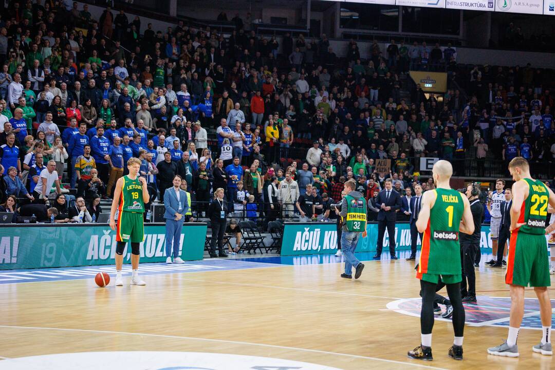 Europos vyrų krepšinio čempionato atranka: Lietuva – Estija 82:75
