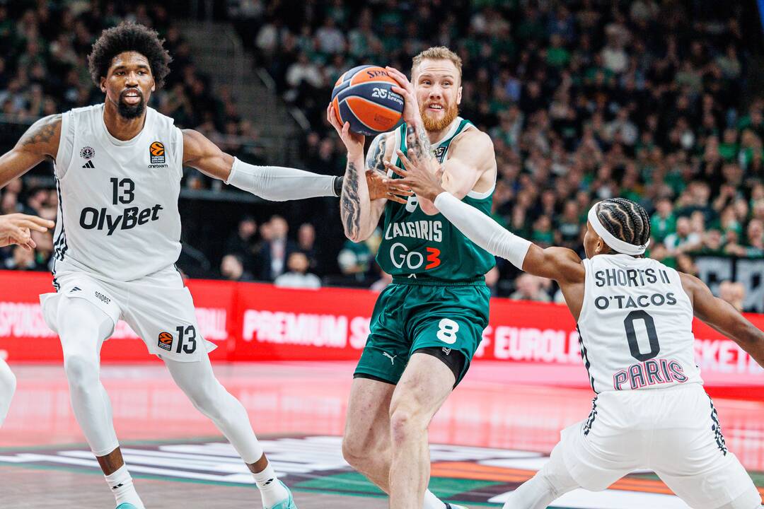 Eurolyga: Kauno „Žalgiris“ – Paryžiaus „Paris Basketball“ 83:81