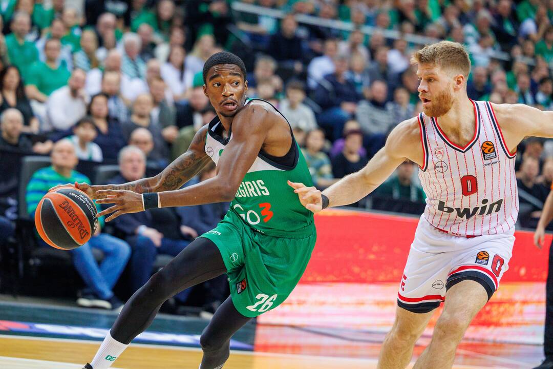 Eurolyga: Kauno „Žalgiris“ – Pirėjo „Olympiacos“ 76:95