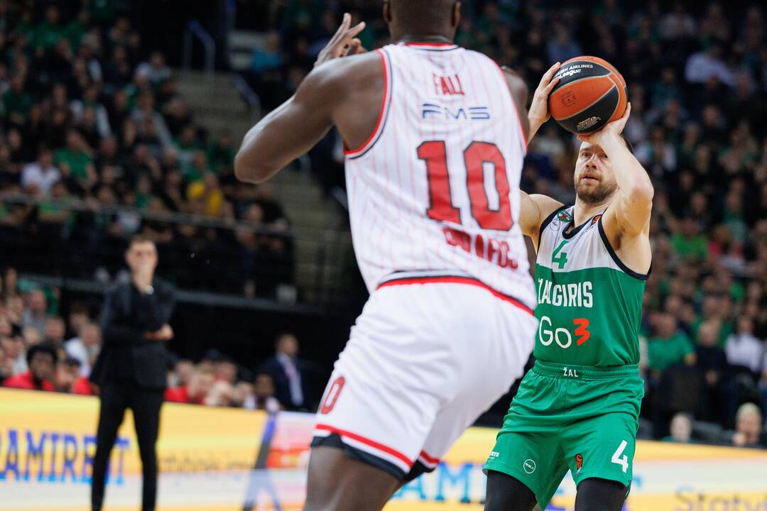 Eurolyga: Kauno „Žalgiris“ – Pirėjo „Olympiacos“ 76:95