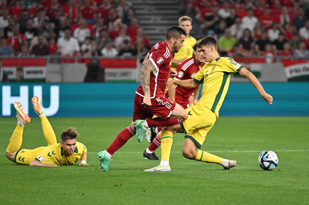 Europos futbolo čempionato atranka: Vengrija – Lietuva 2:0