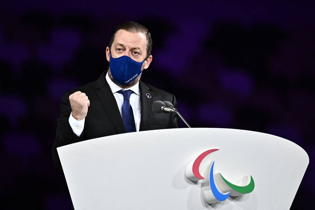 Tarptautinio paralimpinio komiteto vadovas Andrew Parsonsas
