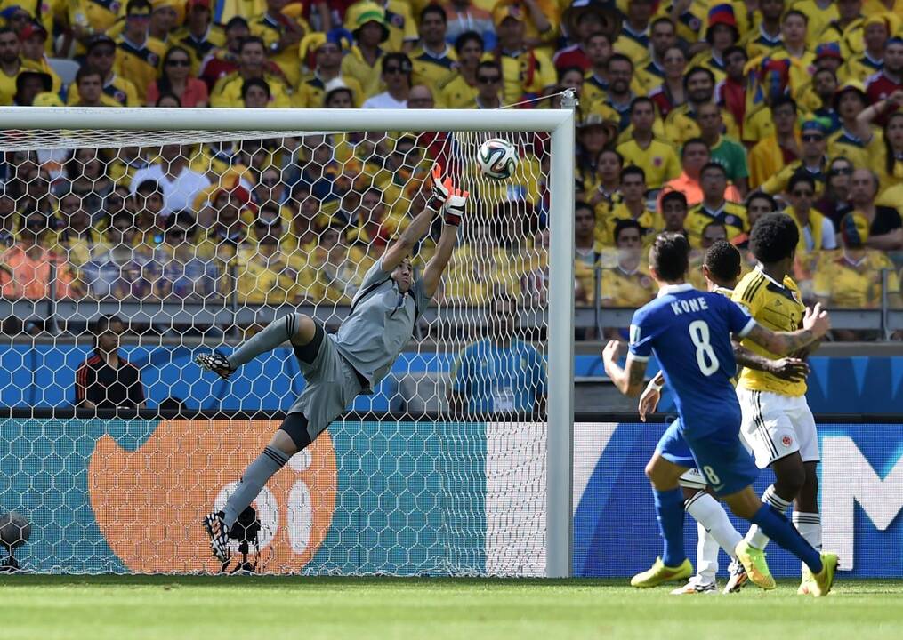 Pasaulio futbolo čempionatas: Kolumbija - Graikija