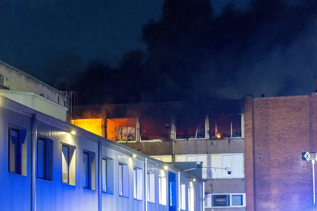Didelis gaisras Piliakalnio gatvėje