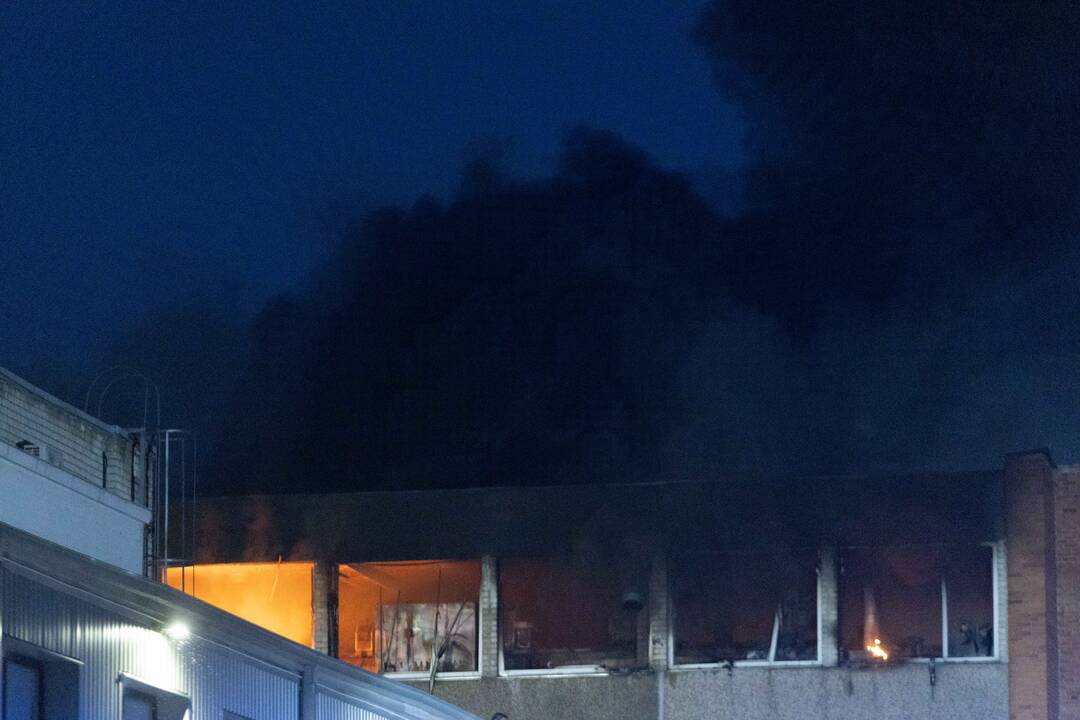 Didelis gaisras Piliakalnio gatvėje