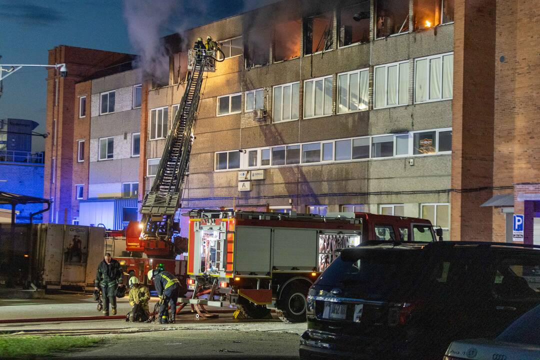 Didelis gaisras Piliakalnio gatvėje