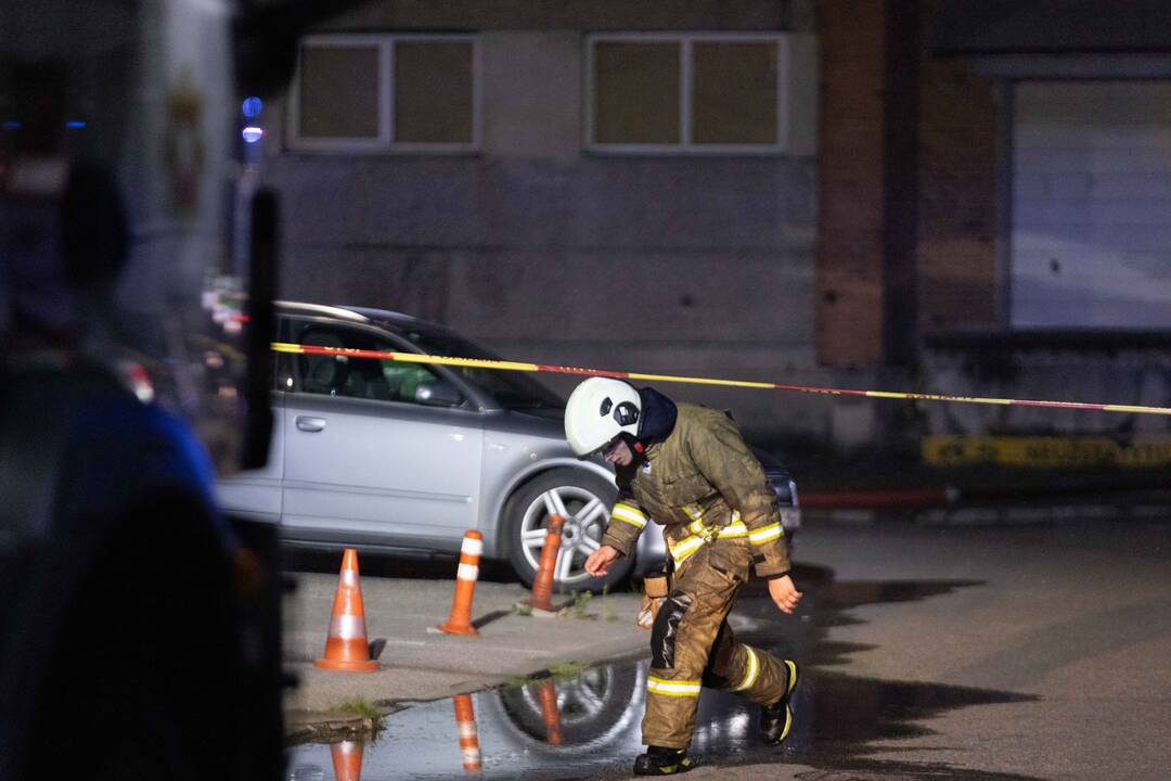 Didelis gaisras Piliakalnio gatvėje