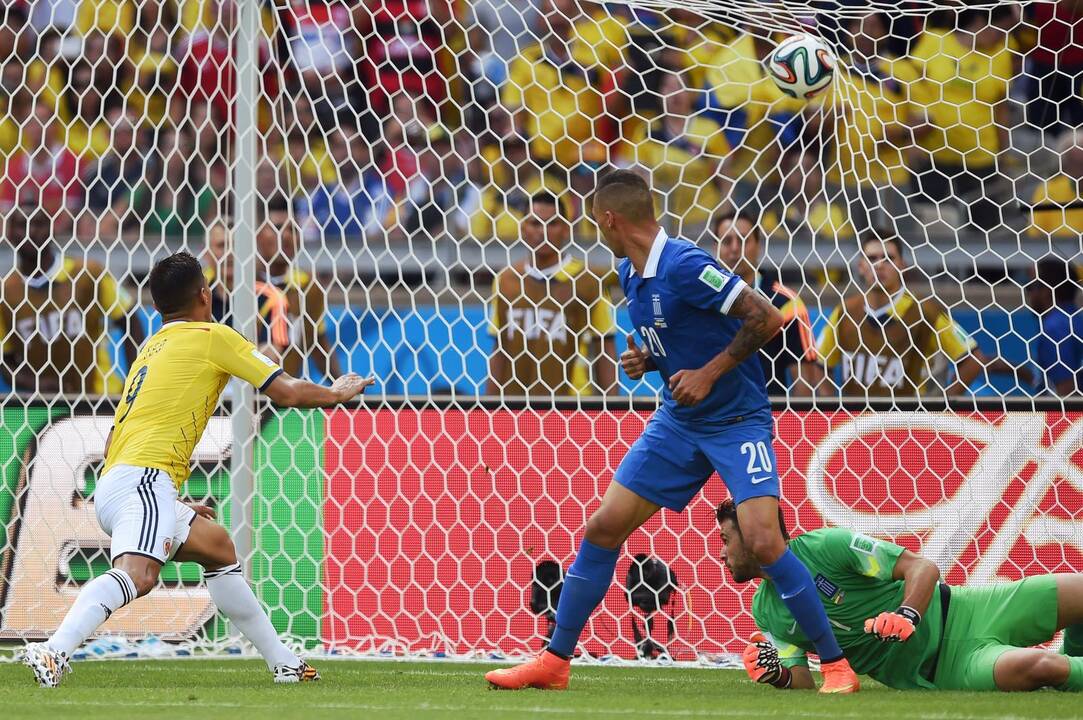 Pasaulio futbolo čempionatas: Kolumbija - Graikija