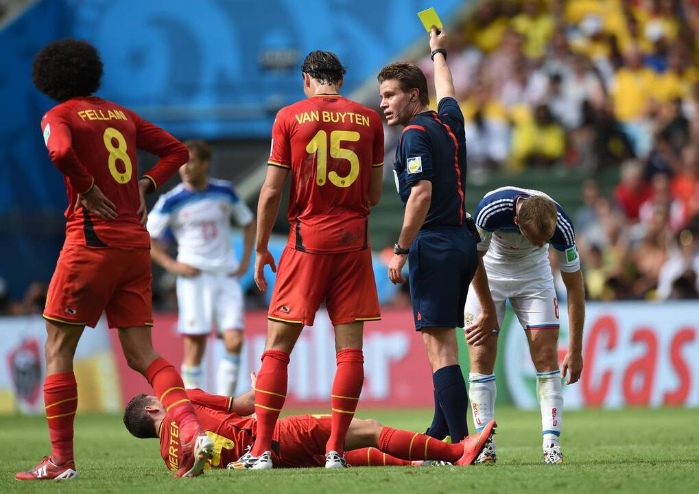 Pasaulio futbolo čempionatas: Belgija - Rusija