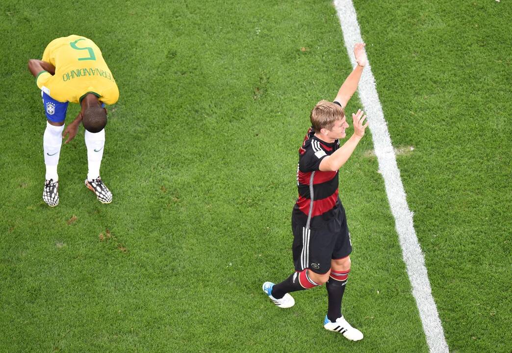 Pasaulio futbolo čempionato pusfinalis: Vokietija - Brazilija