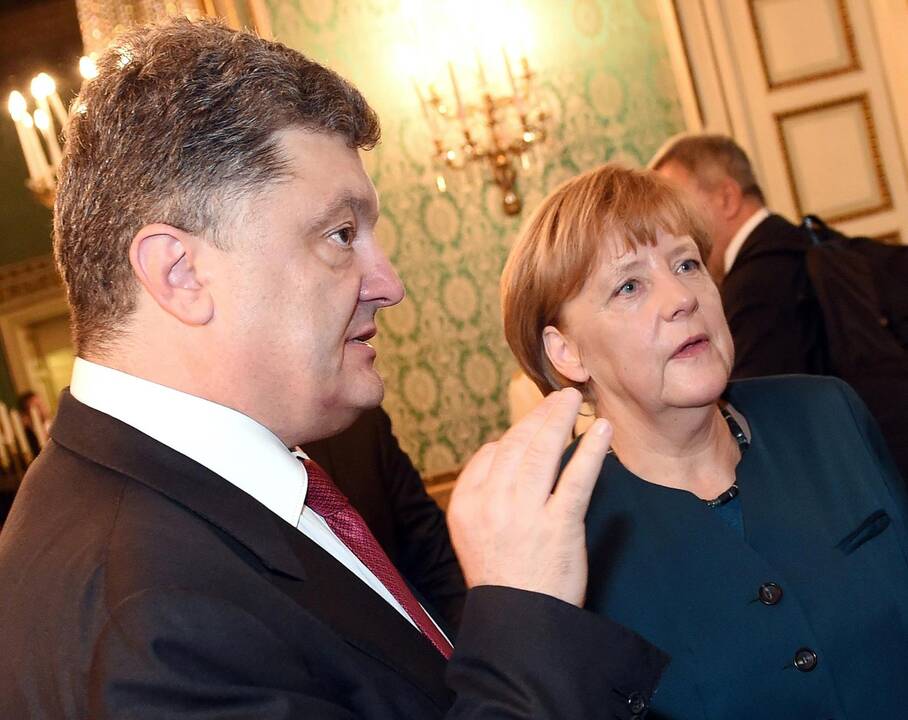 Petro Porošenka ir Angela Merkel