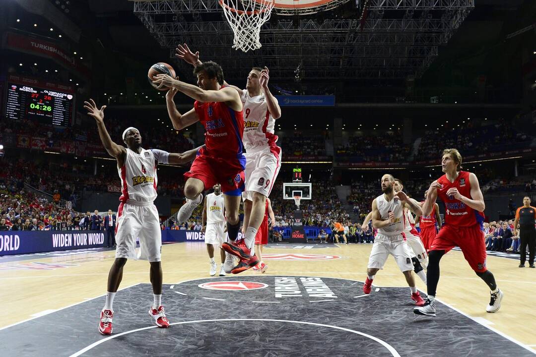 Eurolygos pusfinalis: CSKA - "Olympiacos"