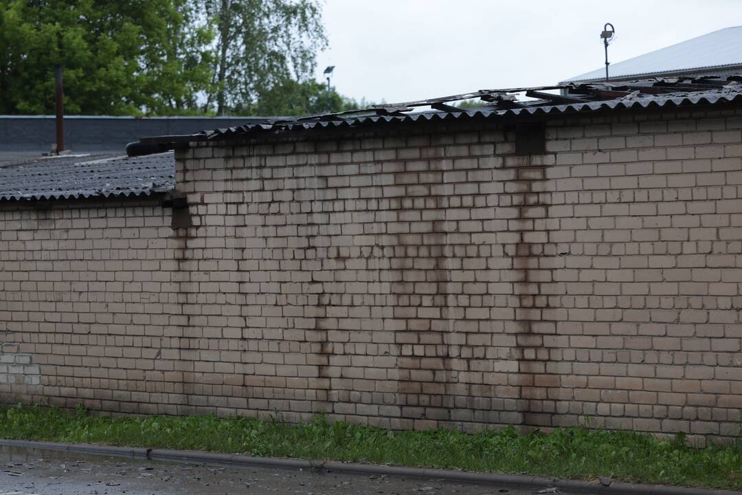Gaisras Švenčionių gatvėje