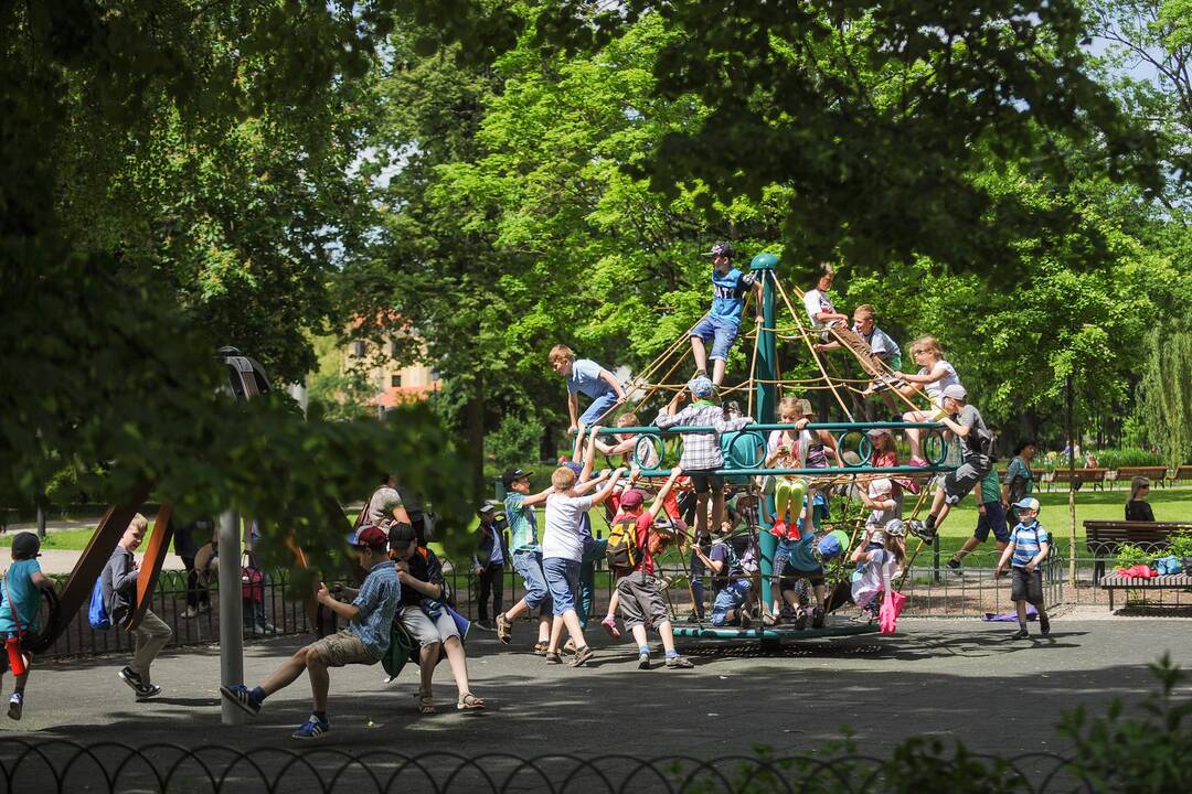 Dėl netinkamai įrengtų sūpynių sostinės parke – nuolatinės mažamečių traumos