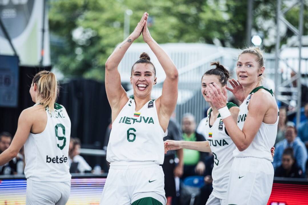 Žygis tęsiasi: dramą išgyvenusios Lietuvos krepšininkės – pasaulio čempionato pusfinalyje