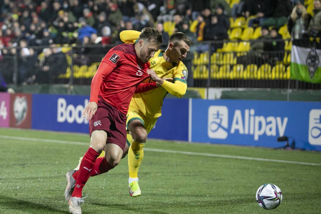 Pasaulio futbolo čempionato atranka: Lietuva – Šveicarija 0:4