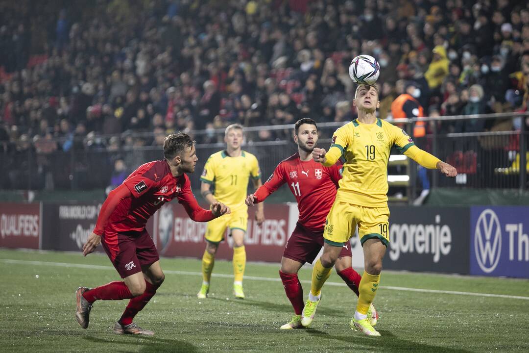 Pasaulio futbolo čempionato atranka: Lietuva – Šveicarija 0:4