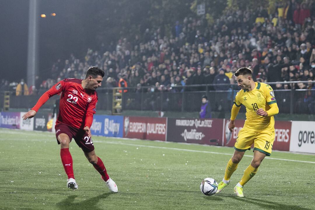 Pasaulio futbolo čempionato atranka: Lietuva – Šveicarija 0:4